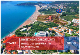 Teaser Investment Opportunity Hotel Development in Montenegro