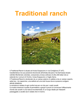 Traditional Ranch