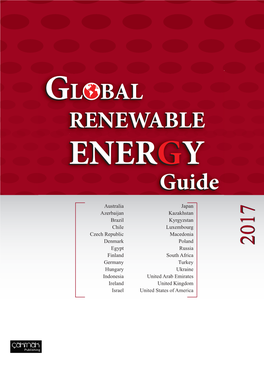In the 2017 Global Renewable Energy Guide