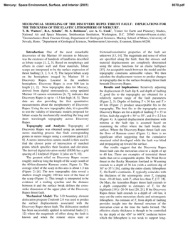 Mechanical Modeling of the Discovery Rupes Thrust Fault: Implications for the Thickness of the Elastic Lithosphere of Mercury