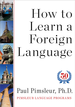 How to Learn a Foreign Language