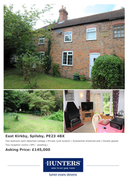 East Kirkby, Spilsby, PE23 4BX Asking Price