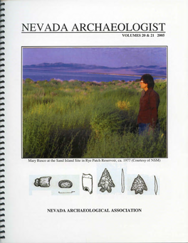 Nevada Archaeologist Volumes 20 & 21 2005