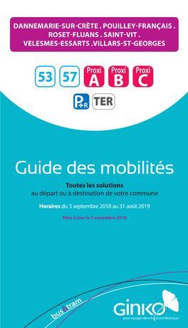Guide Des Mobilités Toutes Les Solutions Au Départ Ou À Destination De Votre Commune