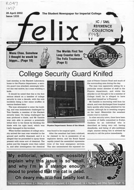 Felix Issue 1223, 2002