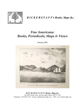 B I C K E R S T a F F's Books, Maps &C