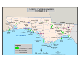 FLORIDA STATE PARK SYSTEM DISTRICT ONE Legend