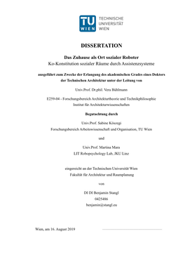 Dissertation Ist an Der TU Wien Bibliothek Verfügbar