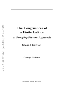 The Congruences of a Finite Lattice a Proof-By-Picture Approach