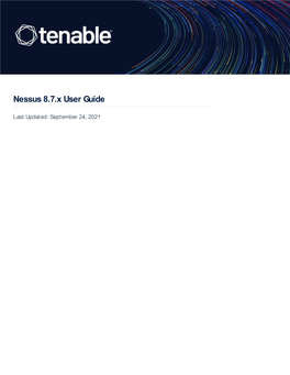 Nessus 8.7 User Guide