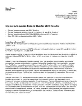 Q2 2021 Earnings Release