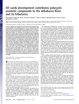 Oil Sands Development Contributes Polycyclic Aromatic Compounds to the Athabasca River and Its Tributaries