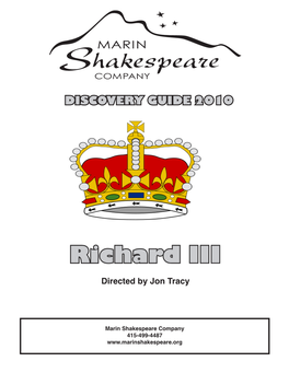 Richard III Directed by Jon Tracy