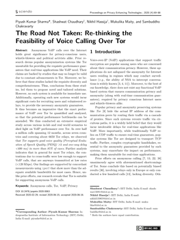 The Road Not Taken: Re-Thinking the Feasibility of Voice Calling Over Tor