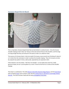 PDF of Shawl Pattern