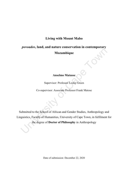 Thesis Hum 2021 Matusse Anselmo.Pdf