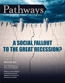 A Social Fallout to the Great Recession?