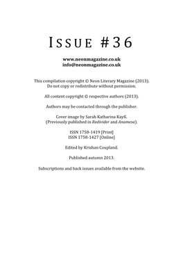 Issues Available from the Website