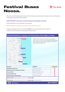 Festival Buses Noosa