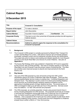 Crossrail 2: Consultation