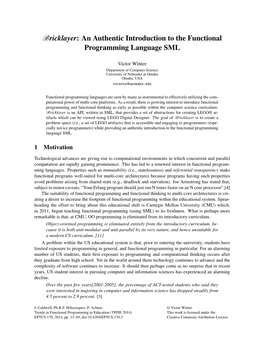 An Authentic Introduction to the Functional Programming Language SML