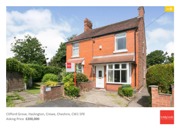 Clifford Grove, Haslington, Crewe, Cheshire, CW1 5PE Asking Price £200,000