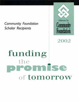 Of Tomorrow the Oklahoma City Community Foundation: an Overview