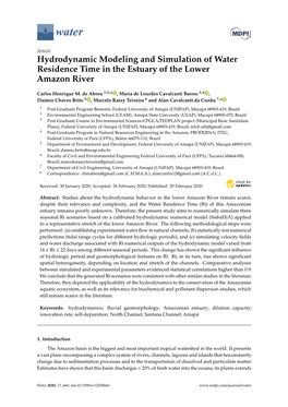 Hydrodynamic Modeling and Simulation of Water Residence Time in the Estuary of the Lower Amazon River