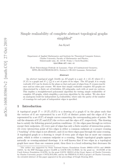 Simple Realizability of Complete Abstract Topological Graphs Simplified