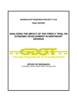 Analyzing the Impact of the Firefly Trail on Economic Development in Northeast Georgia