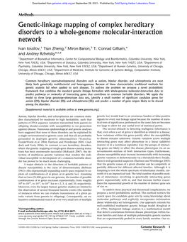 Genetic-Linkage Mapping of Complex Hereditary Disorders to a Whole-Genome Molecular-Interaction Network