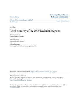 The Seismicity of the 2009 Redoubt Eruption