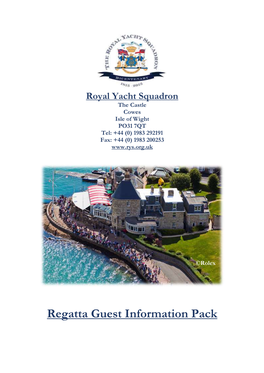 Regatta Guest Information Pack