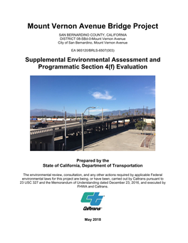 Mount Vernon Avenue Bridge Project