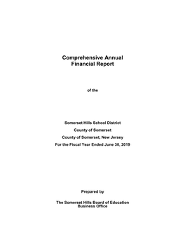 Comprehensive Annual Financial Report