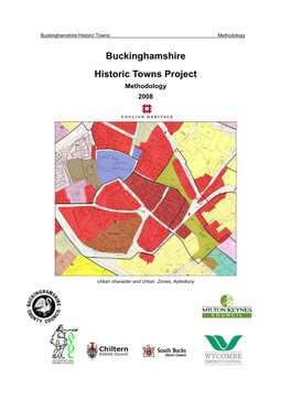 Buckinghamshire Historic Towns Project Methodology 2008