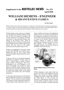 William Siemens - Engineer & His Inventive Family