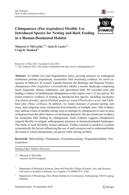 Flexibly Use Introduced Species for Nesting and Bark Feeding in A