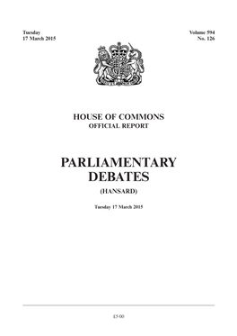 Parliamentary Debates (Hansard)