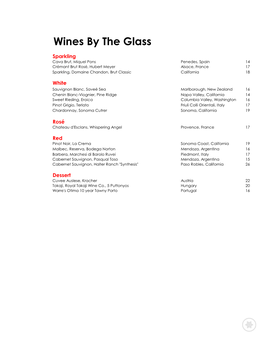 Wines by the Glass