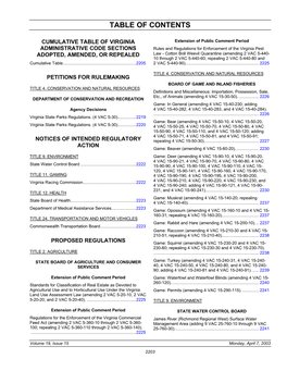 Virginia Register of Regulations Vol. 19 Iss. 15