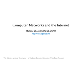 Computer Networks and the Internet