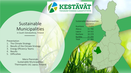 Sustainable Municipalities