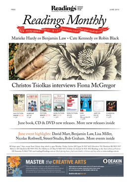 Christos Tsiolkas Interviews Fiona Mcgregor