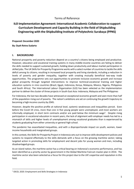 Terms of Reference ILO Implementation Agreement