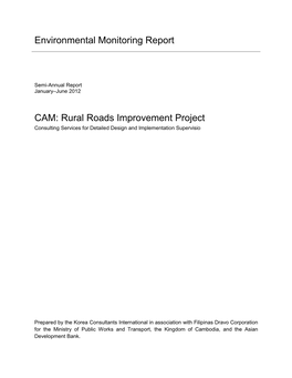 EMR: Cambodia: Rural Roads Improvement Project