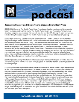 Jessamyn Stanley and Nicole Tsong Discuss Every Body Yoga
