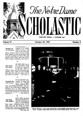 Volume 73 October 20, 1939 Number 5