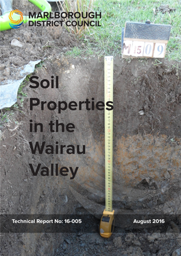 Soil Properties in the Wairau Valley