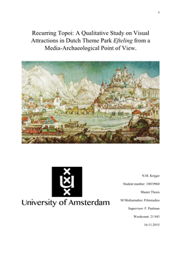 Recurring Topoi: a Qualitative Study on Visual Attractions in Dutch Theme Park Efteling from a Media-Archaeological Point of View